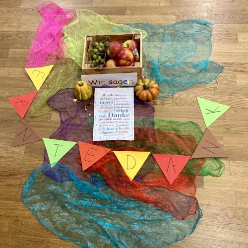 Dekoration zum Erntedank