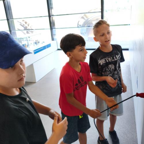 Versuch im Besucherzentrum