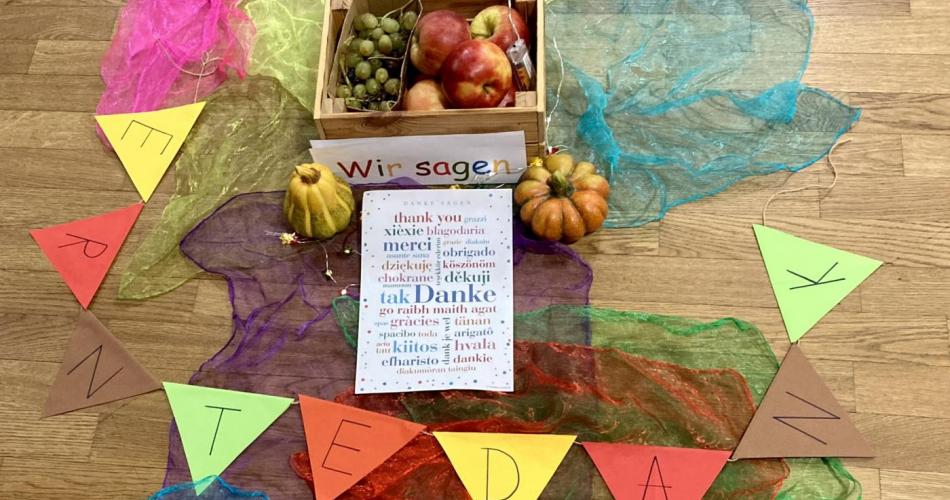 Dekoration zum Erntedank