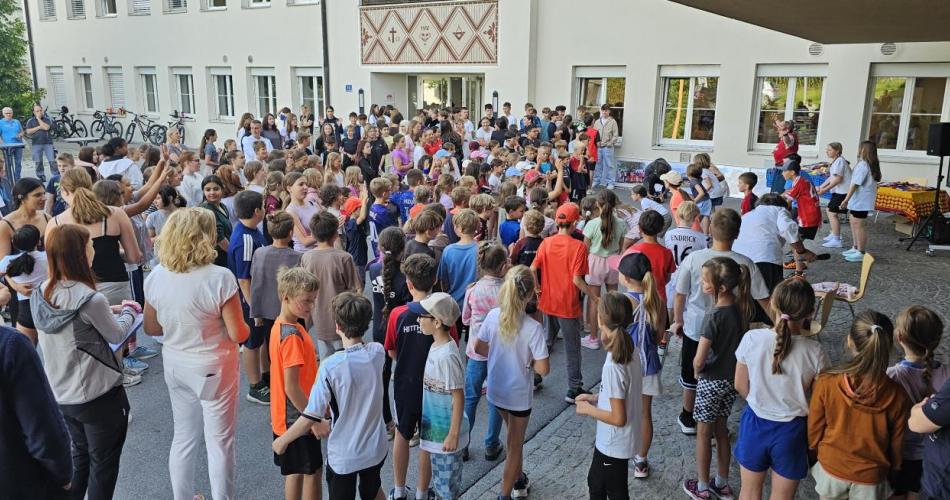 Eröffnung des Spendenlaufs